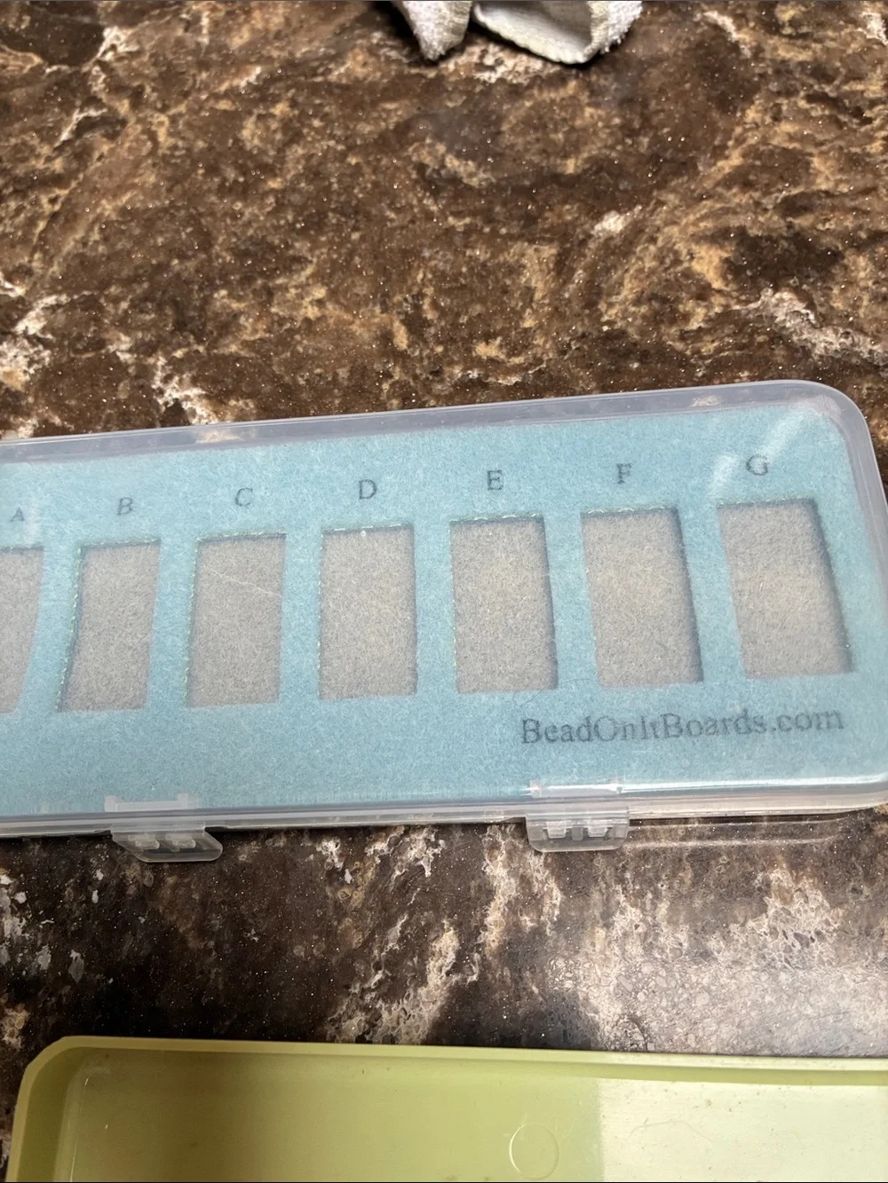 Portable bead boards Organizer and  Accessories - White & Light Green